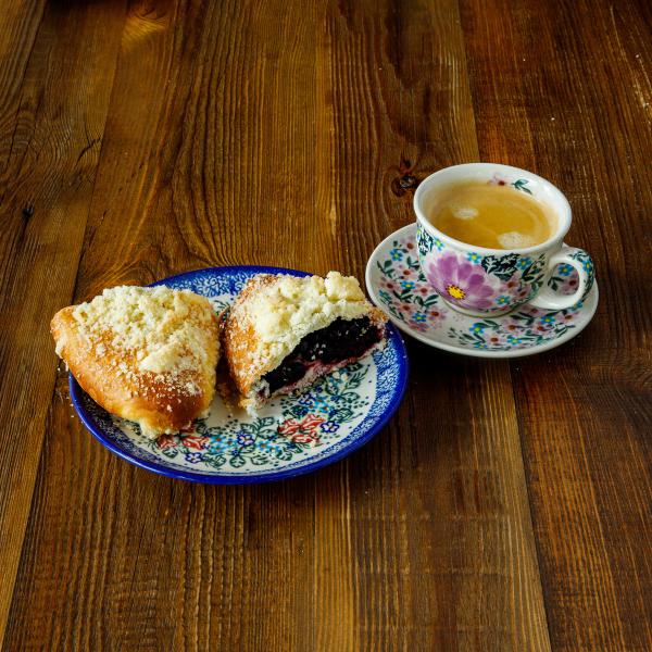 Domowa jagodzianka z kawą